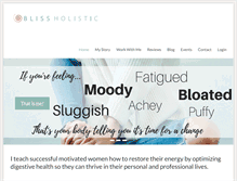 Tablet Screenshot of blissholistic.com